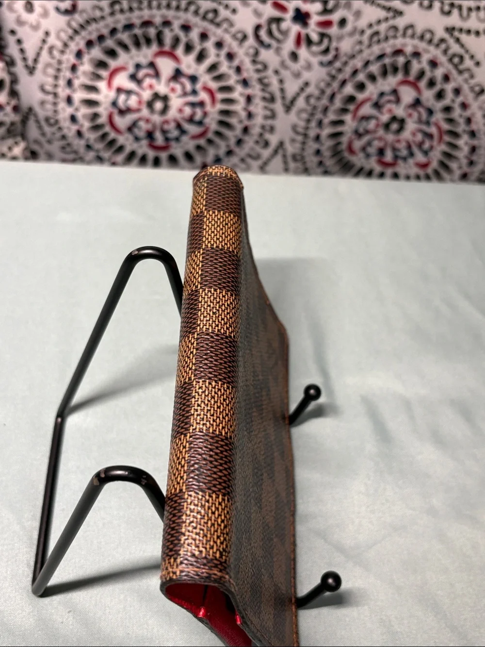 Louis Vuitton Damier Ebene Koala Agenda PM - Red Cross Grain Leather